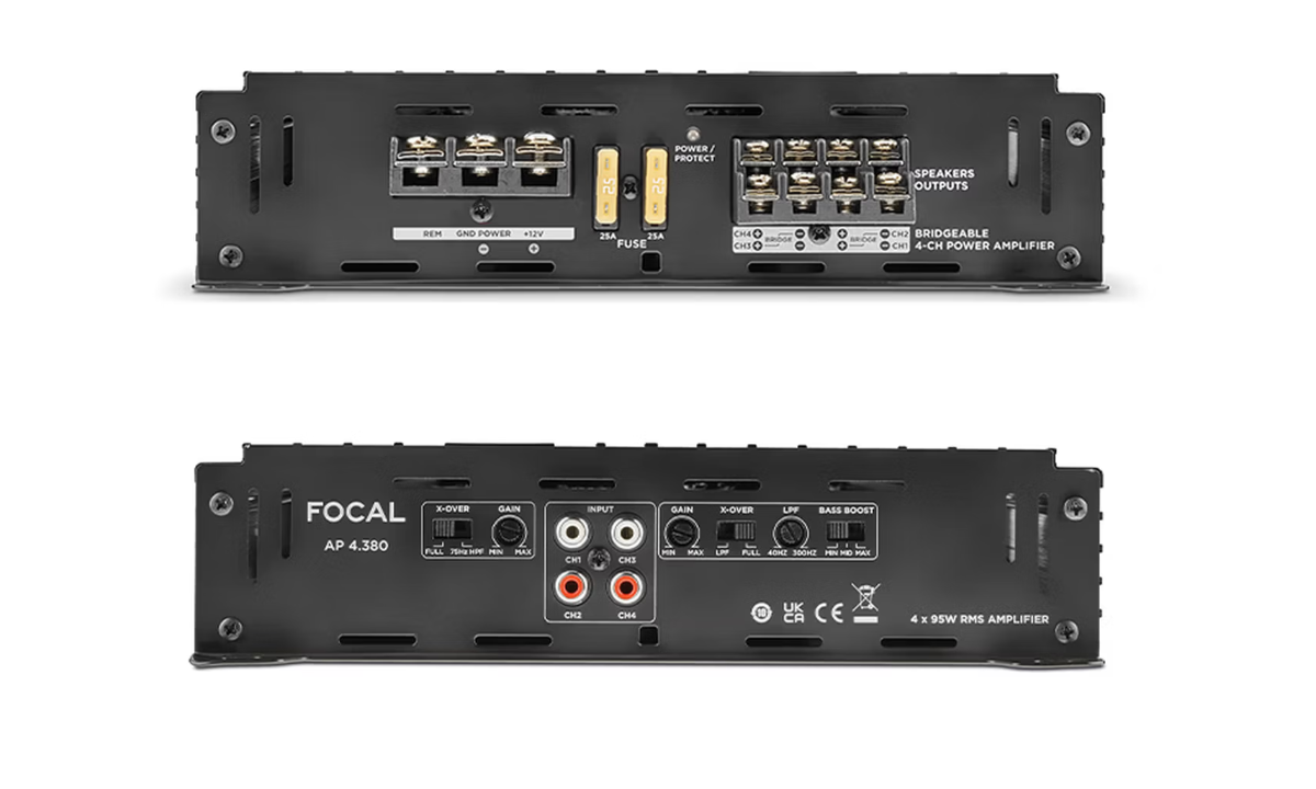 法国劲浪(FOCAL)ELECTRONICS汽车音响功放(AP)系列AP-4.380 AB类功率功放