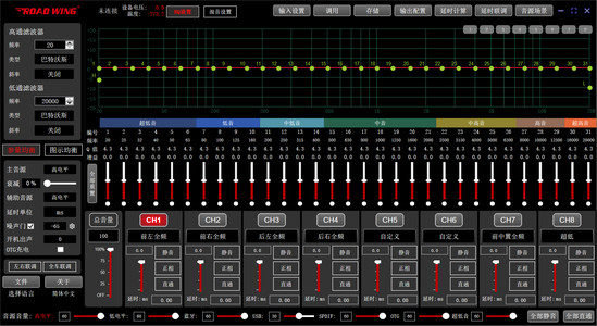 路翼DSP调音软件RW-460pro-H8pro-P12